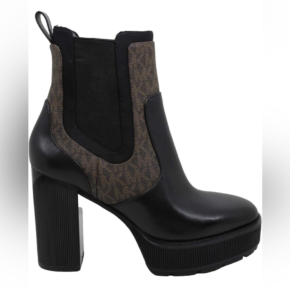 MICHAEL Michael Kors Womens Cramer Bootie Leather Almond Toe Ankle Fashion Boots